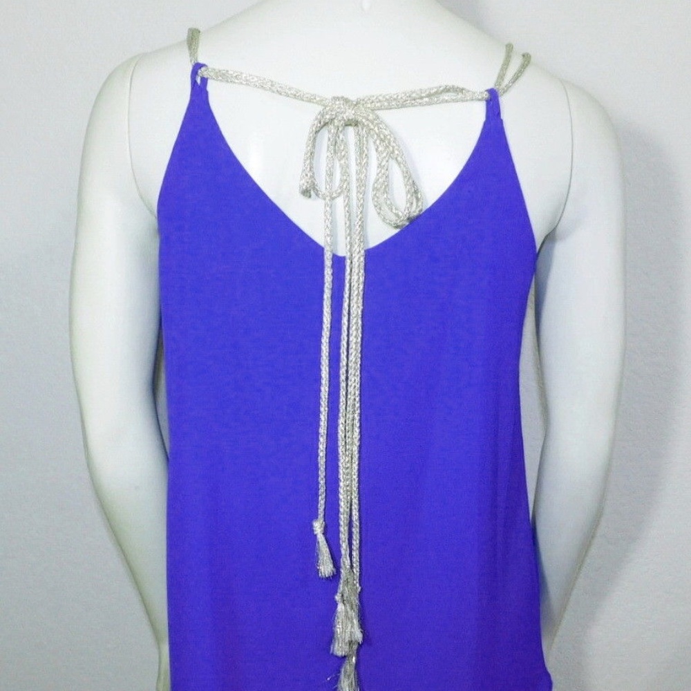 Medium Freeway Anthropologie Blue Gold Top